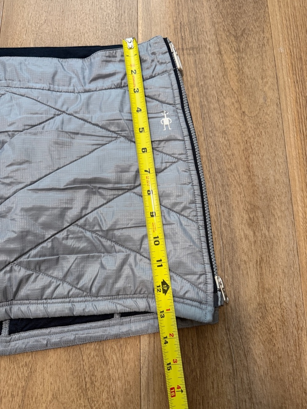 SmartWool Smartloft 120 Quilted Mini Skirt Storm Gray - Picture 2 of 5